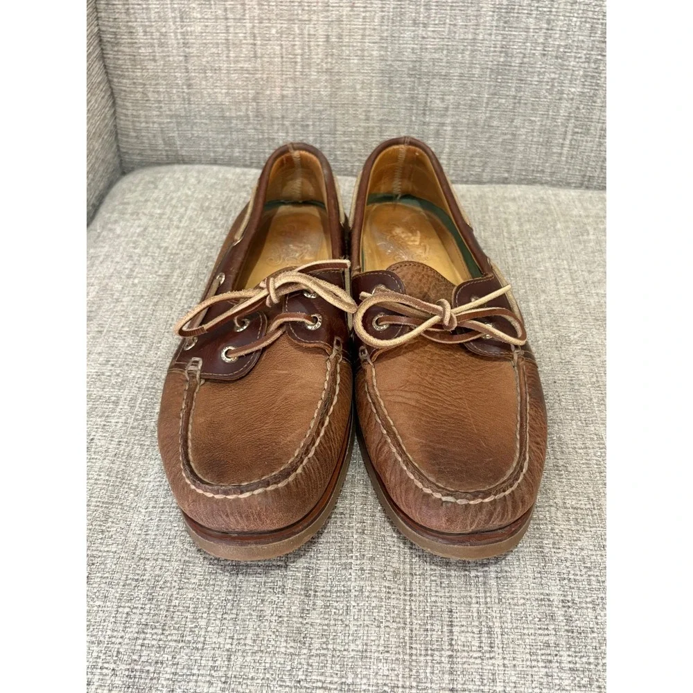 Sperry Gold Cup Authentic  Brown Leather Boat Shoes Classic Deck 10.5